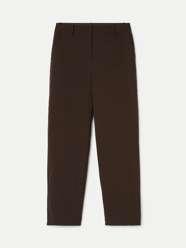 The Jane Straight Pant in Dark Chocolate