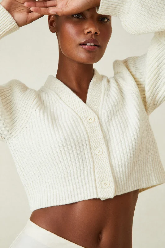 Avignon V-Neck Crop Cardigan