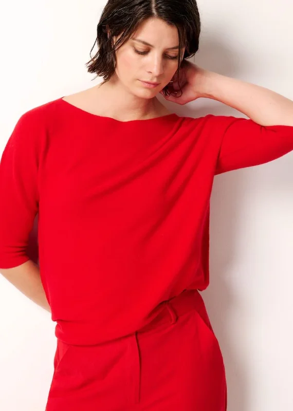 Brenda Sweater - Salsa Red