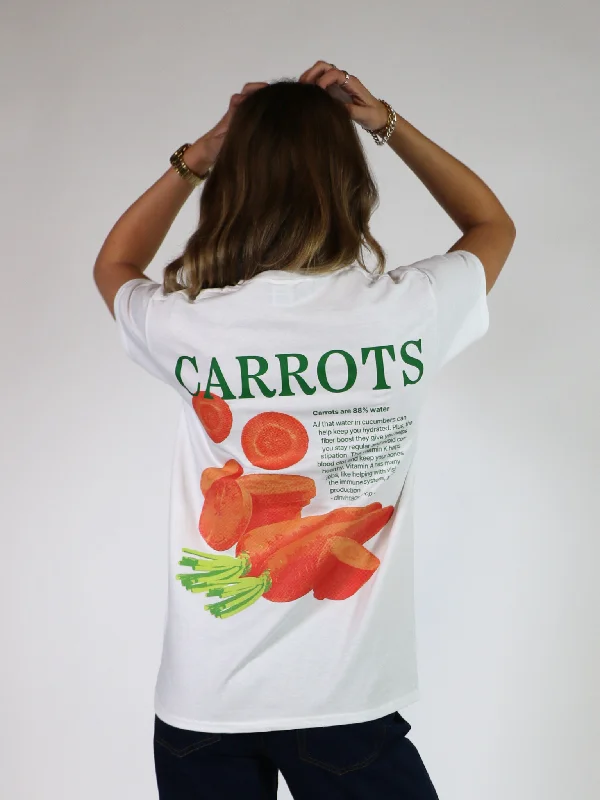 CARROTS (rygprint) T-SHIRT - HVID