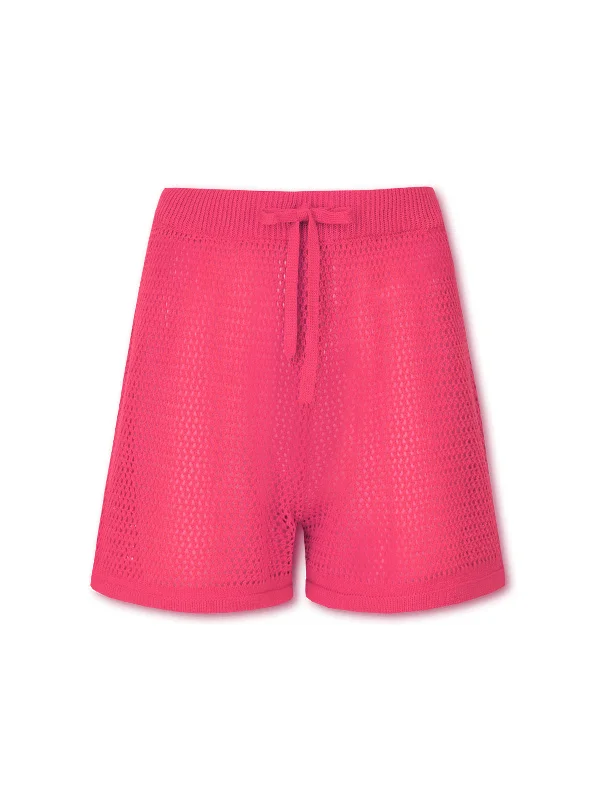 FINCH knit shorts - bold berry