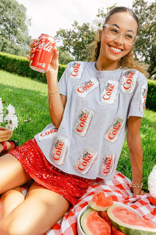 Grey Scattered Diet Coke® Can Tee