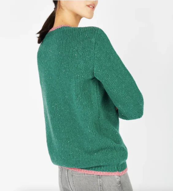 Irish - Slaney Crew Neck - GreenBub