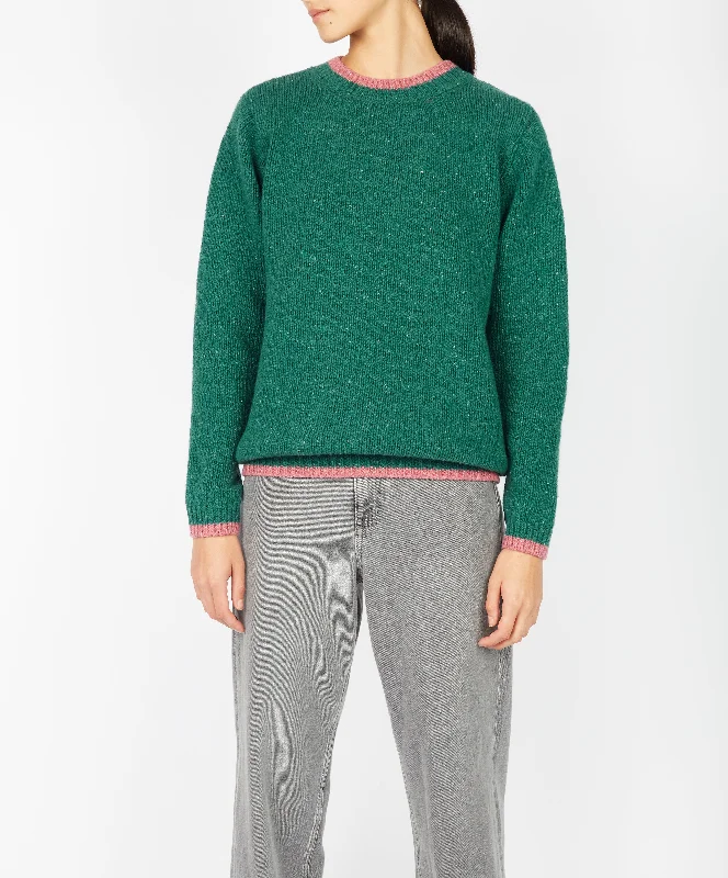 Irish - Slaney Crew Neck - GreenBub