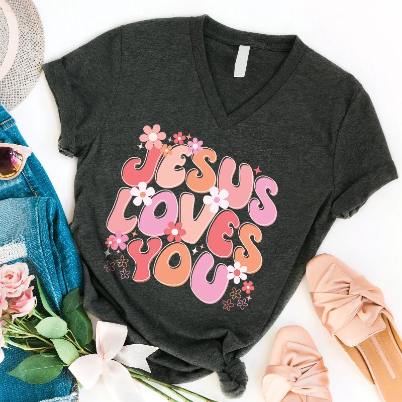 Jesus Loves You V-Neck