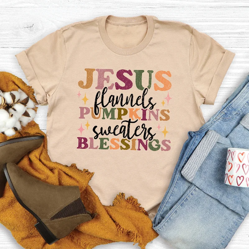 Jesus Pumpkins Blessings Tee