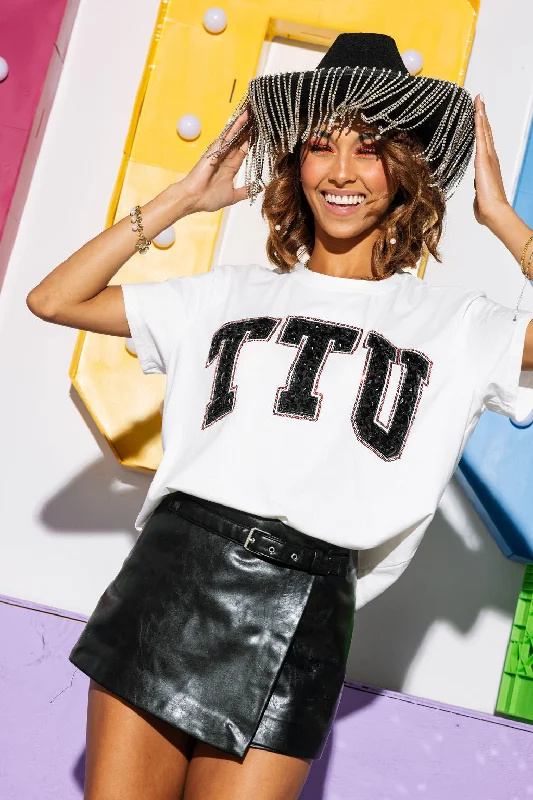 Licensed TTU Jeweled Letter Tee