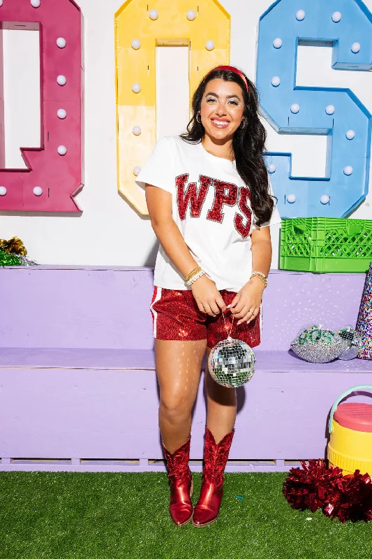 Licensed WPS Jeweled Letter Tee