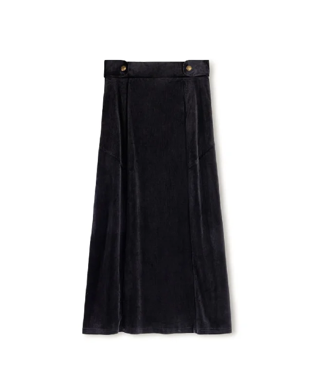 Maxi Skirt With Button Detail