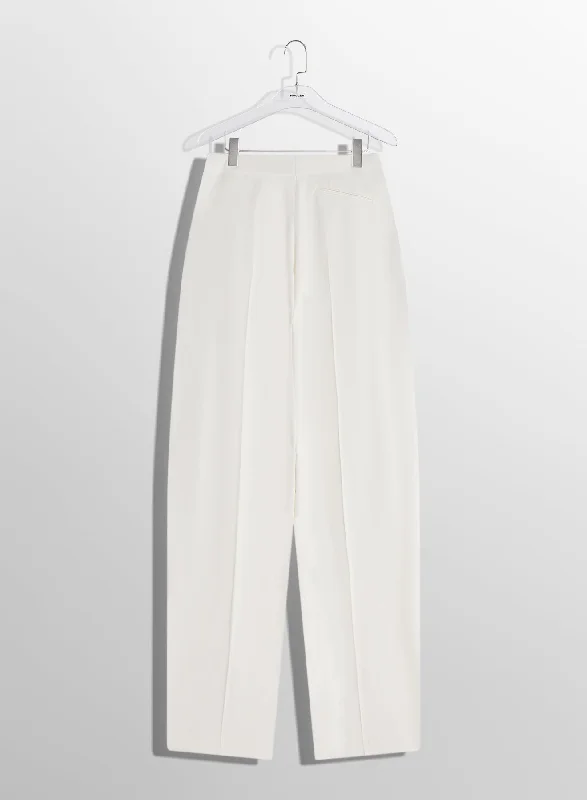 off-white pierced loose tailored trousers