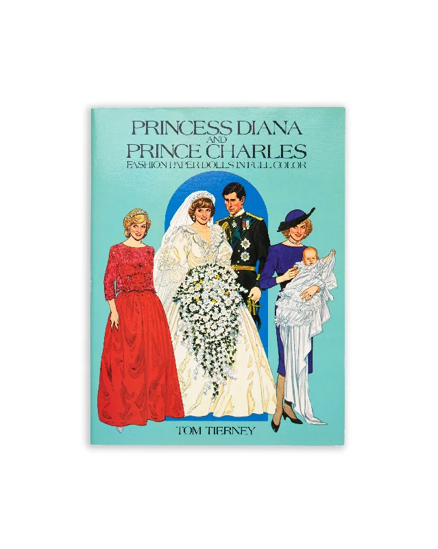 Princess Diana and Prince Charles Fashion Paper Dolls in Full Color