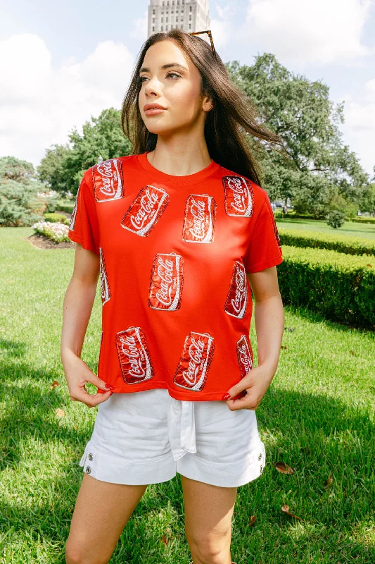 Red Scattered Coca-Cola® Can Tee