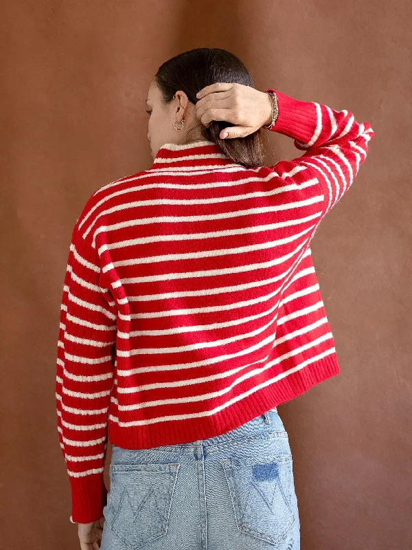 Red Striped Pullover