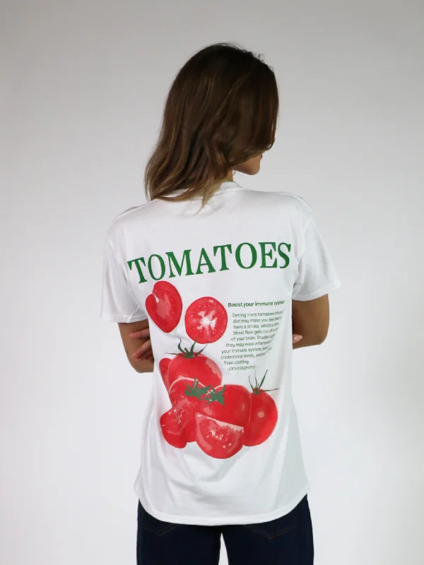 TOMATOES (rygprint) T-SHIRT - HVID