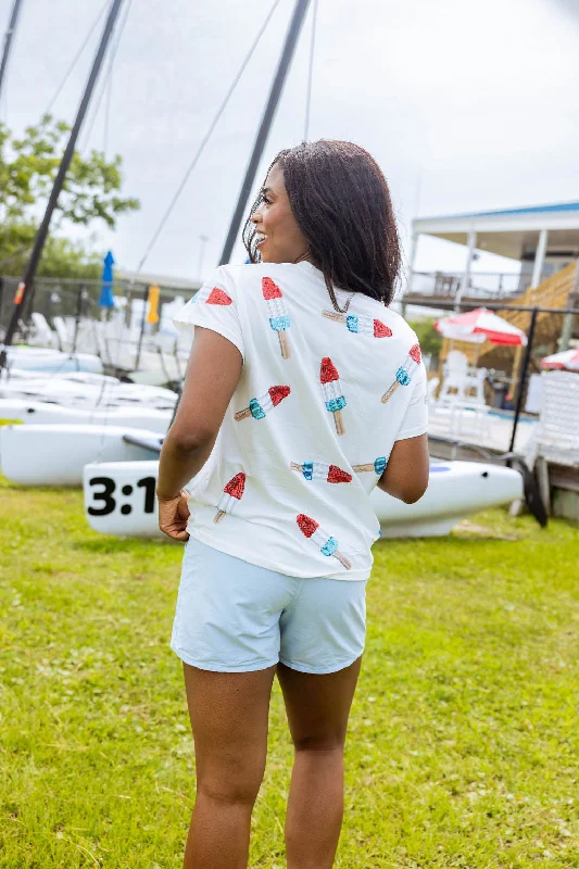 White Scattered Bomb Pop Tee