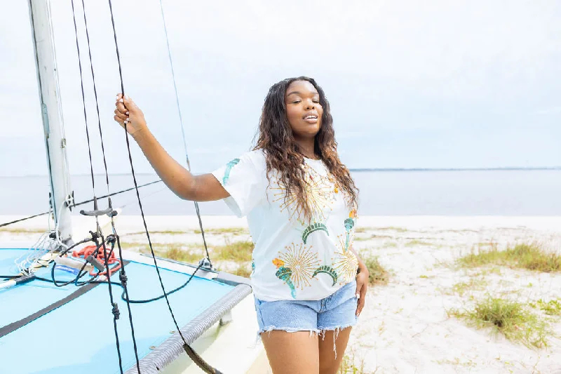 White Statue of Liberty Icon Tee