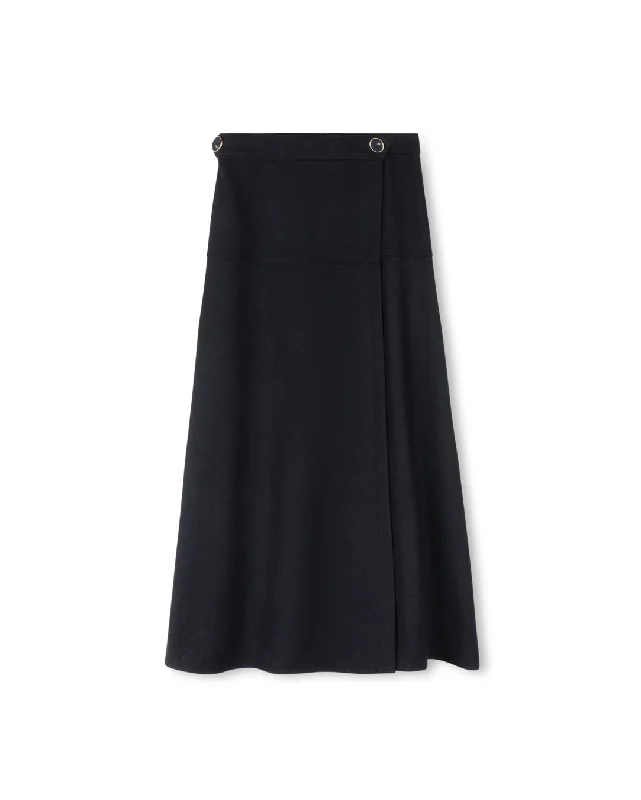 Wool Seam Detailed Skirt