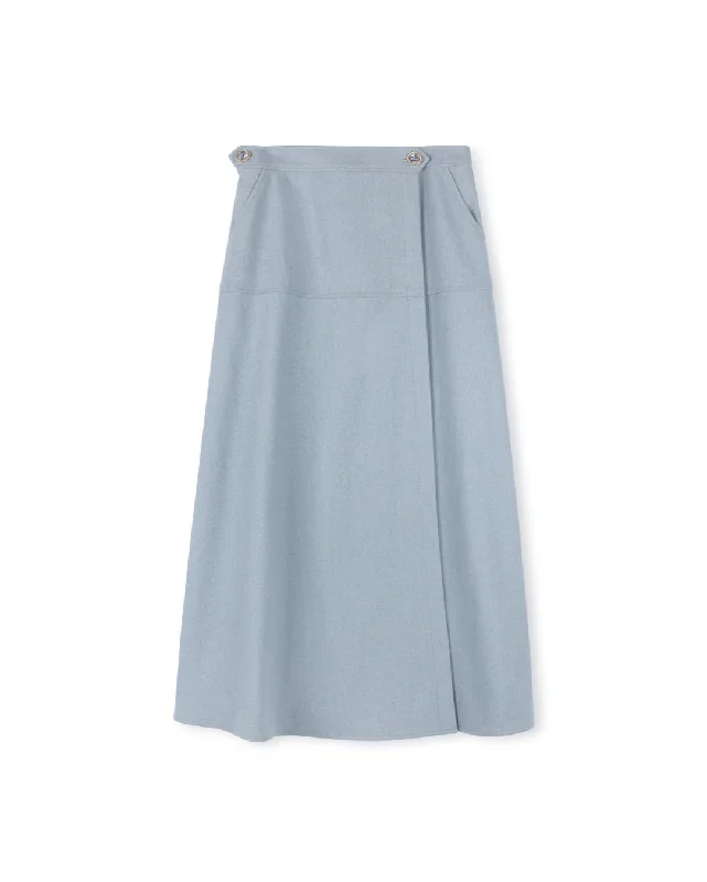 Wool Seam Detailed Skirt