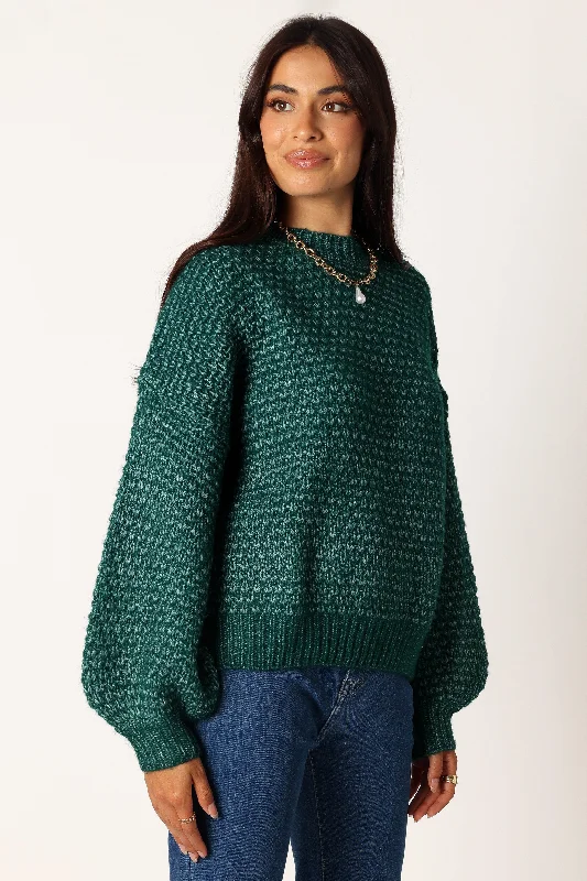 Ziggy Knit Sweater - Emerald