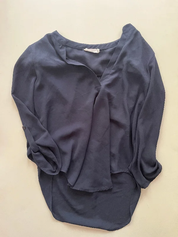 Blouse 3/4 Sleeve By Lush In Blue, Size: S