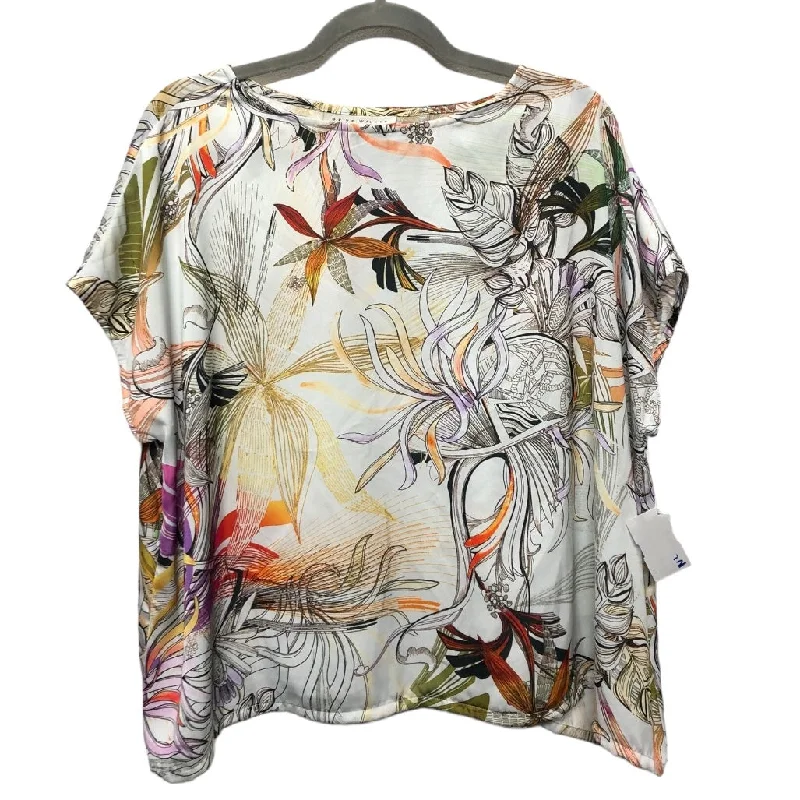 Blouse Short Sleeve By Bryn Walker In Multi-colored, Size: S