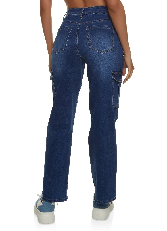 WAX Straight Leg Cargo Jeans