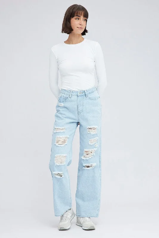 Denim 90's Wide Leg Jeans