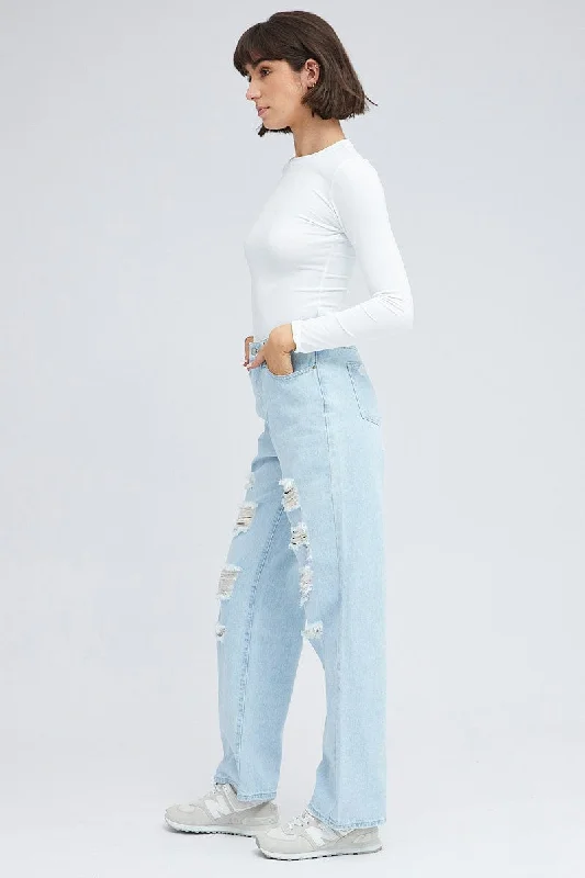 Denim 90's Wide Leg Jeans