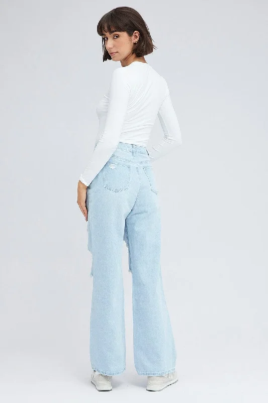 Denim 90's Wide Leg Jeans