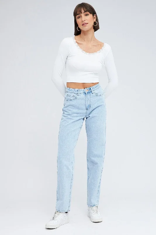 Denim Baggy Denim Jeans High rise