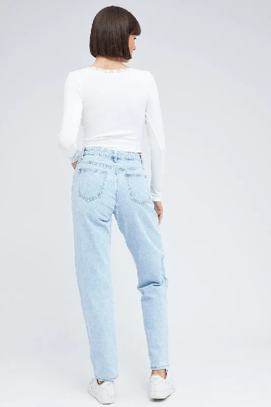 Denim Baggy Denim Jeans High rise