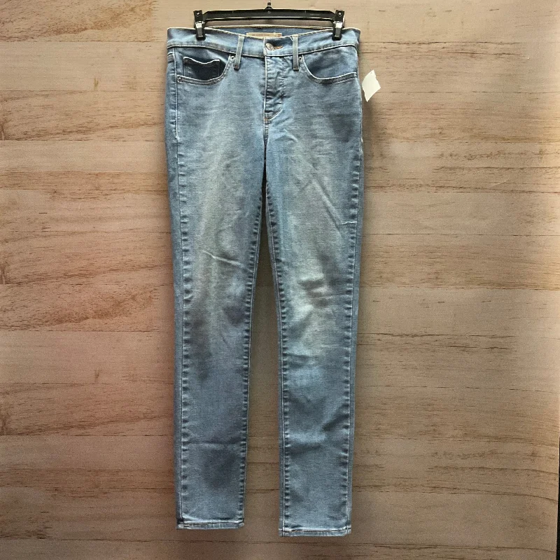 Jeans Skinny By Levis In Blue Denim, Size: 4