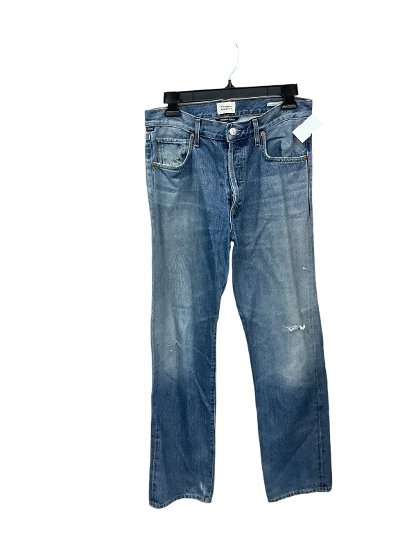 Jeans Straight By Citizens Of Humanity In Blue Denim, Size: 4