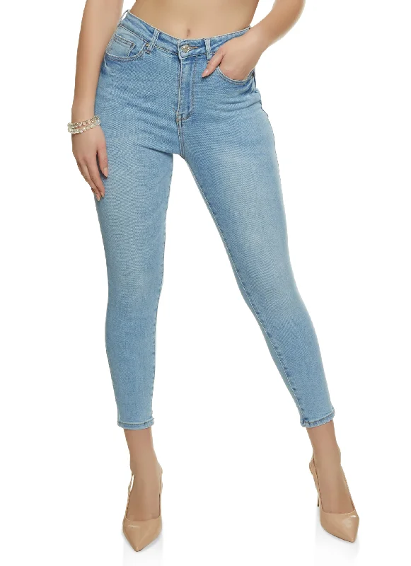 WAX Whiskered Cropped Skinny Jeans