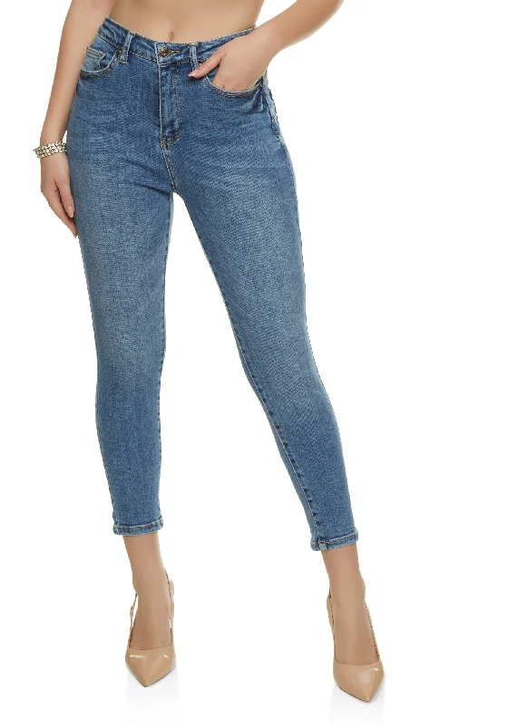 WAX Whiskered Cropped Skinny Jeans