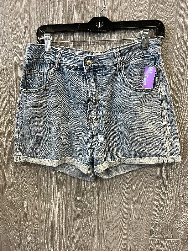 Shorts By Shein In Blue Denim, Size: 12