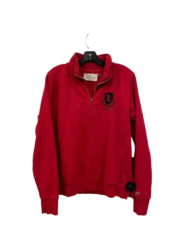 Sweatshirt Collar By Clothes Mentor In Red, Size: L