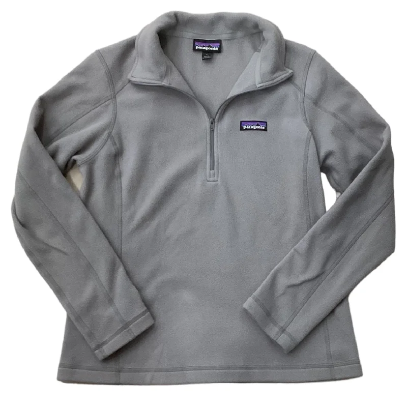 Sweatshirt Collar By Patagonia In Grey, Size: M