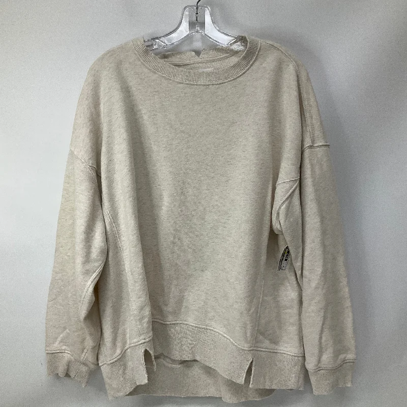 Sweatshirt Crewneck By Aerie In Ivory, Size: M