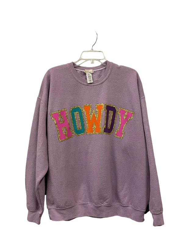 Sweatshirt Crewneck By Altard State In Purple, Size: L