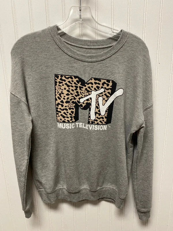 Sweatshirt Crewneck By Clothes Mentor In Grey, Size: Xs