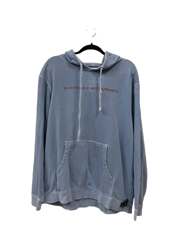 Sweatshirt Hoodie By Clothes Mentor In Blue, Size: L