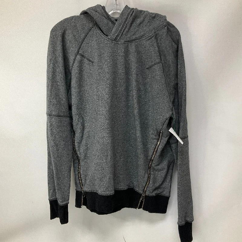 Sweatshirt Hoodie By Lululemon In Grey, Size: 6