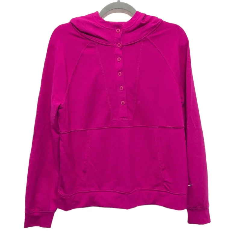 Sweatshirt Hoodie By Mpg In Pink, Size: S