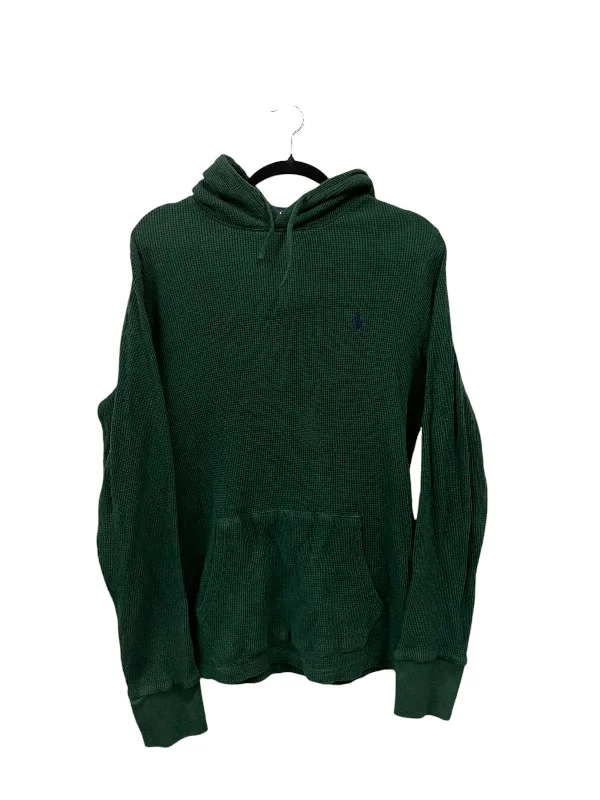 Sweatshirt Hoodie By Polo Ralph Lauren In Green, Size: L