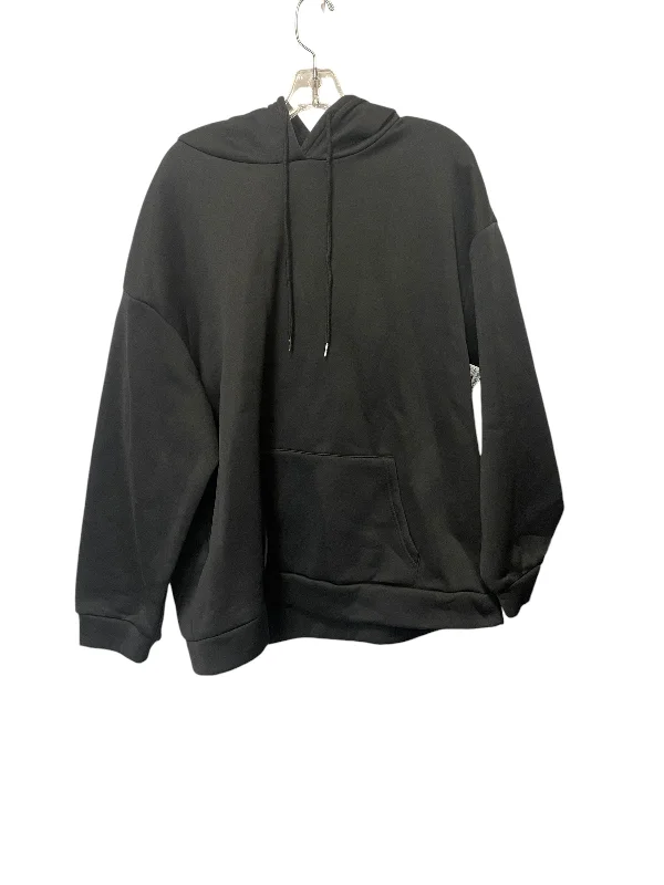 Sweatshirt Hoodie By Shein In Black, Size: 3x