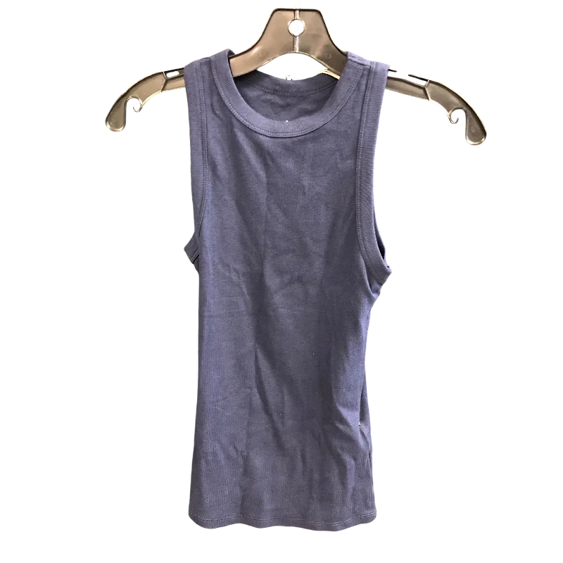 Top Sleeveless Basic By A New Day In Navy, Size: Xs