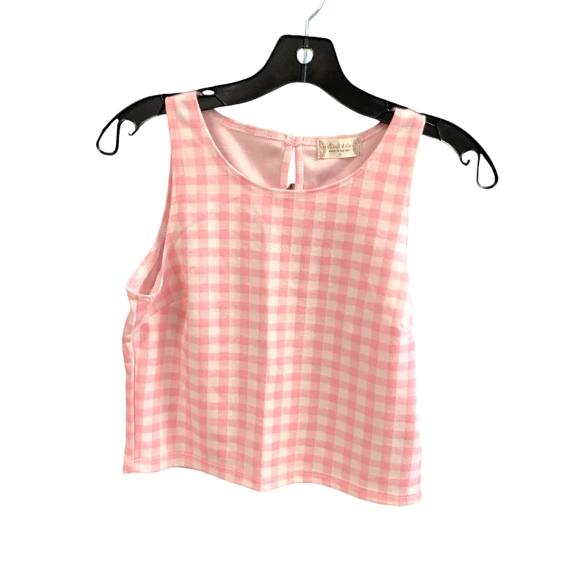 Top Sleeveless By Altard State In Plaid Pattern, Size: M