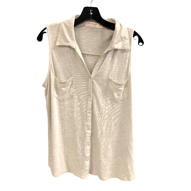 Top Sleeveless By Faded Glory In Beige, Size: Xl