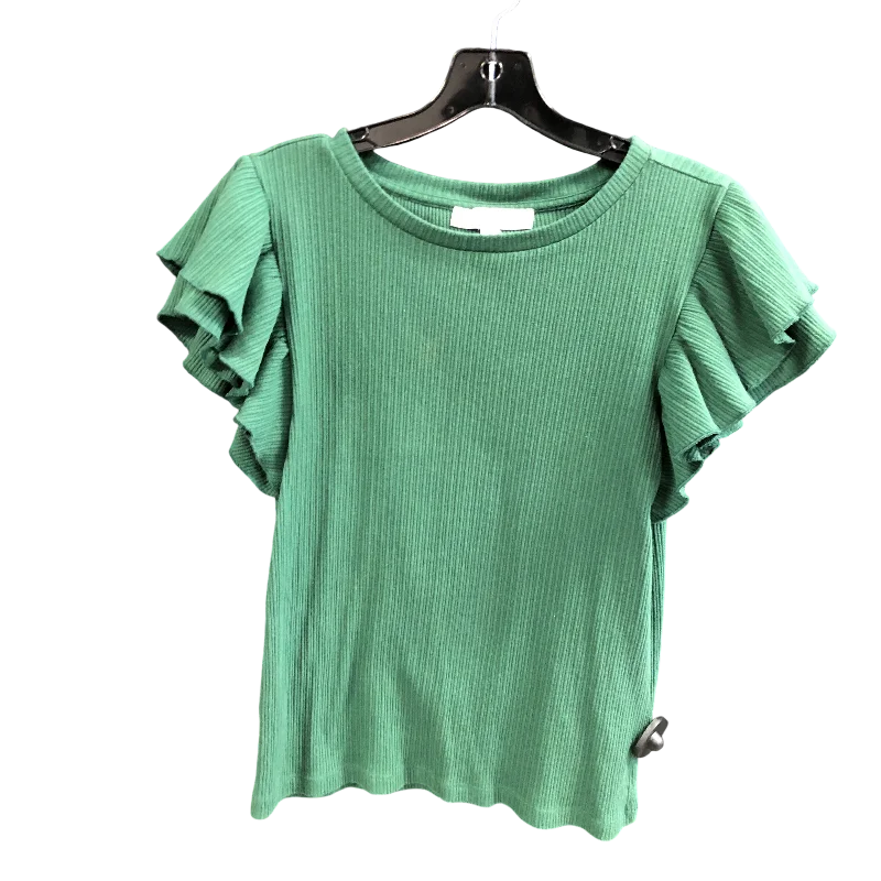 Top Sleeveless By Loft In Green, Size: L